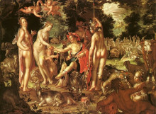 Копия картины "the judgment of paris" художника "эйтевал йоахим"