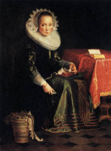 Копия картины "portrait of eva wtewael" художника "эйтевал йоахим"