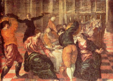 Репродукция картины "брак в кане галилейской" художника "эль греко"