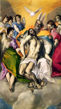 Копия картины "вознесение иисуса" художника "эль греко"