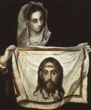 Копия картины "св. вероника с плащаницей" художника "эль греко"