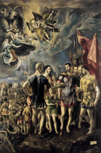 Копия картины "мученичество святого маврикия и фиванского легиона" художника "эль греко"