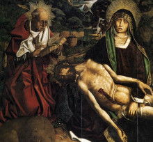 Копия картины "piet&#224; of canon luis despl&#225; (detail)" художника "бермехо бартоломе"