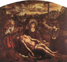 Картина "piet&#224; of canon luis despl&#225;" художника "бермехо бартоломе"