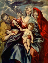 Картина "святое семейство" художника "эль греко"
