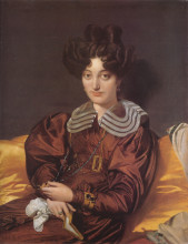 Репродукция картины "портрет мадам маркотт де сен-мер" художника "энгр жан огюст доминик"