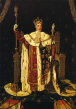 Копия картины "портрет карла x в коронационной мантии" художника "энгр жан огюст доминик"