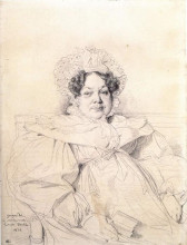 Копия картины "мадам луи-франсуа бертен" художника "энгр жан огюст доминик"