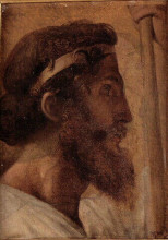 Репродукция картины "голова писистрата и левая рука алкивиада" художника "энгр жан огюст доминик"
