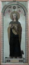 Копия картины "святая женевьева, покровительница парижа" художника "энгр жан огюст доминик"