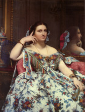 Картина "портрет мадам муатесье, сидя" художника "энгр жан огюст доминик"
