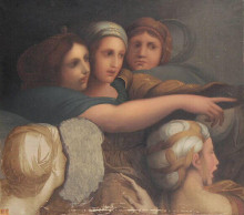 Репродукция картины "группа женщин" художника "энгр жан огюст доминик"