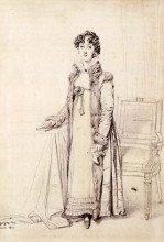 Копия картины "леди уильям генри кавендиш бентинк, урожденная леди мэри ачесон" художника "энгр жан огюст доминик"