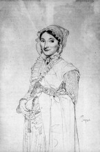 Копия картины "мадам шарль хайяр, урожденная жанна сюзанн" художника "энгр жан огюст доминик"