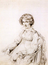 Репродукция картины "миссис чарльз томас трастон, урожденная франс эдвардс" художника "энгр жан огюст доминик"