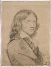 Копия картины "портрет месье риволи в возрасте 18 лет, бюст" художника "энгр жан огюст доминик"