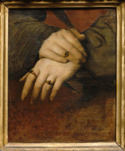 Картина "этюд женских рук" художника "энгр жан огюст доминик"