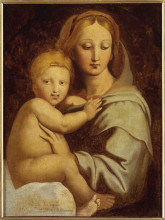 Копия картины "богородица и младенец с канделябром " художника "энгр жан огюст доминик"