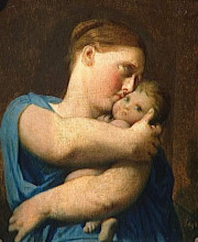 Репродукция картины "женщина с ребенком. этюд для мученичество святого тимофея" художника "энгр жан огюст доминик"