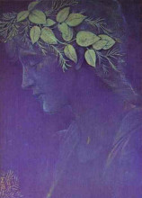 Копия картины "голова девушки" художника "бёрн-джонс эдвард"