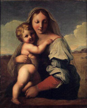 Копия картины "богородица с младенцем" художника "энгр жан огюст доминик"