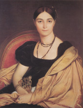 Копия картины "портрет мадам антонии де вокей, урожденой де нитти" художника "энгр жан огюст доминик"