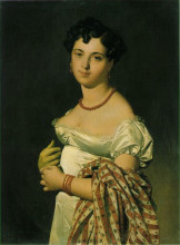 Копия картины "портрет мадам панкук" художника "энгр жан огюст доминик"