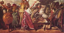 Репродукция картины "победа ромула над акроном" художника "энгр жан огюст доминик"