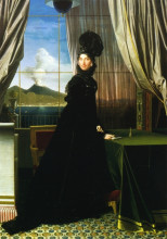 Копия картины "каролина мюрат, королева неаполя" художника "энгр жан огюст доминик"