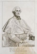 Копия картины "портрет епископа персиньи" художника "энгр жан огюст доминик"