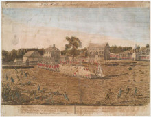Картина "plate i. the battle of lexington, april 19th 1775" художника "эрл ральф"
