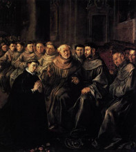 Копия картины "st bonaventure enters the franciscan order" художника "эррера франсиско (старший)"