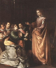 Репродукция картины "saint catherine appearing to the prisoners" художника "эррера франсиско (старший)"