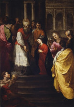 Копия картины "presentaci&#243;n de la virgen en el templo" художника "эррера франсиско (старший)"