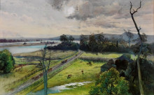 Копия картины "shoalhaven river, junction with broughton creek, new south wales" художника "эштон джулиан"