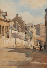 Картина "cambridge st., looking towards the argyle cut" художника "эштон джулиан"