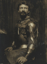 Копия картины "self portrait in armor" художника "юджин фрэнк"