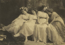 Картина "slumbering maidens" художника "юджин фрэнк"
