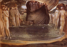 Копия картины "эскиз для сирены" художника "бёрн-джонс эдвард"
