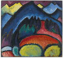 Копия картины "oberstdorf - mountains" художника "явленский алексей фон"