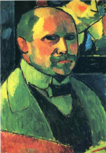 Картина "self-portrait" художника "явленский алексей фон"