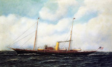 Копия картины "steamship riviera" художника "якобсен антонио"