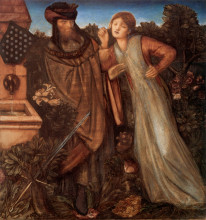 Картина "король марк и прекрасная изольда" художника "бёрн-джонс эдвард"