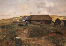 Репродукция картины "farmhouse in bavaria" художника "яковидис георгиос"