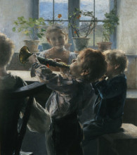 Копия картины "fragment from the &quot;children&#39;s concert&quot;" художника "яковидис георгиос"