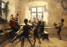 Картина "children&#39;s concert" художника "яковидис георгиос"