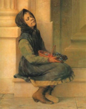 Копия картины "the flower seller" художника "яковидис георгиос"