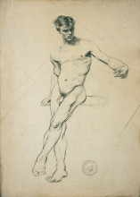Копия картины "study of a nude youth" художника "яковидис георгиос"
