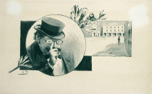 Копия картины "drawing for the short story &quot;the ugly sister&quot; by d. vikelas" художника "яковидис георгиос"