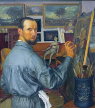 Репродукция картины "self-portrait" художника "яковлев александр"